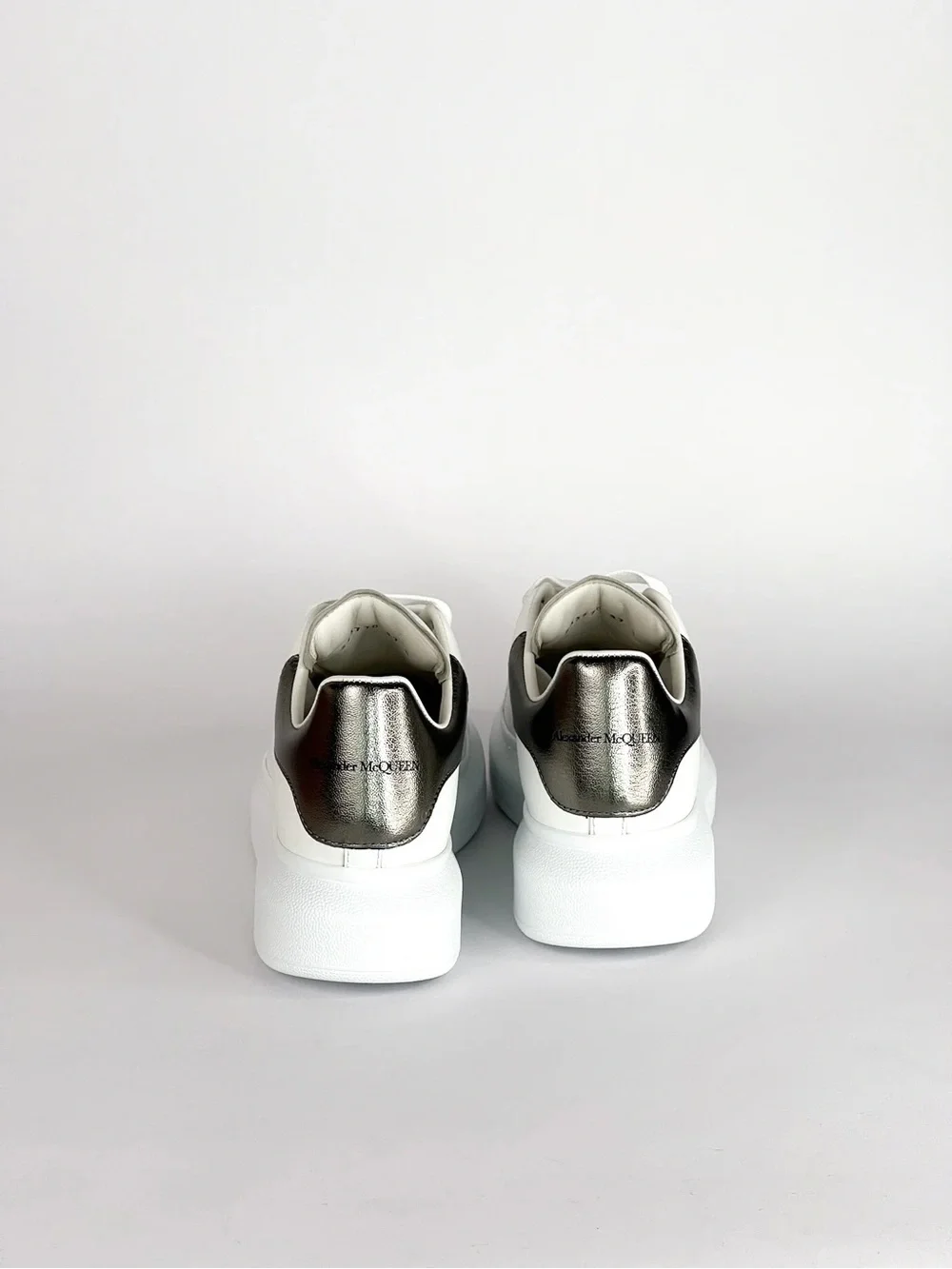 Alexander McQueen Cream/White Low-Top Sneakers